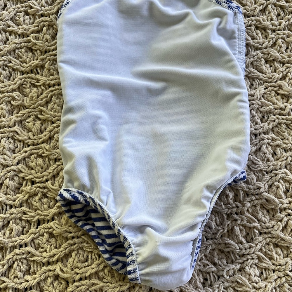 Bailey Boys Brand girls 1 piece swimsuit blue white stripes Sailboat size 2T - Picture 9 of 9